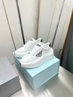 Prada Leather Platform Sneaker White - Image 4