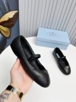 Prada Soft Padded Nappa Leather Ballerinas Black 1F122N 2Dl8 F0002 F 005 - Image 5