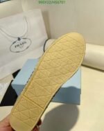 Prada Linen Espadrilles Blue 1S841M376F0013F020 - Image 7