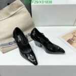 Prada Modellerie Leather Mary Jane Pumps In Nero Black - Image 7