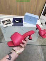 Prada Soft Padded Nappa Sandals - Image 7
