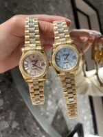 Rolex Datejust Diamond In Gold With Pinl Dial 31Mm - Image 5