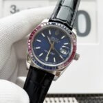 Rolex Oyster Perpetual Datejus Navy Blue Dial Ruby Around 40Mm - Image 4