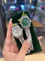 Rolex Lady Datejust 28 Silver Jubilee Diamond Dial In Green 31Mm - Image 2