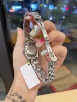 Rolex Lady Datejust 28 Silver Jubilee Diamond Dial In Green 31Mm - Image 3