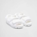 Prada White Terrycloth Sandals 1X737Mh39F0009Fd020