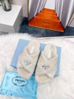 Prada Petal White Terrycloth Sippers - Image 2