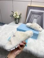 Prada Petal White Terrycloth Sippers - Image 3