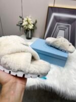 Prada Petal White Terrycloth Sippers - Image 4