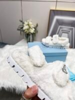 Prada White Terrycloth Sandals 1X737Mh39F0009Fd020 - Image 5