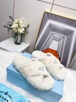 Prada Petal White Terrycloth Sippers - Image 6
