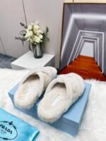 Prada Petal White Terrycloth Sippers - Image 7