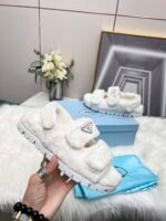 Prada White Terrycloth Sandals 1X737Mh39F0009Fd020 - Image 9