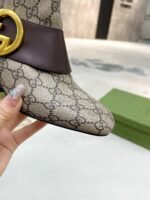 Gucci Blondie Women’S Ankle Boot Brown 701706 9I650 9769 - Image 7