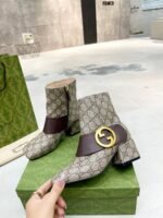 Gucci Blondie Women’S Ankle Boot Brown 701706 9I650 9769 - Image 3