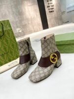 Gucci Blondie Women’S Ankle Boot Brown 701706 9I650 9769 - Image 2