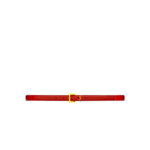 Saint Laurent Adjustable Square Buckle Belt Red And Gold 634437C0X0W6309