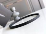 Saint Laurent Black 3 Passants Black And Silver Belt 3146292551 - Image 7