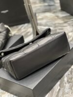 Saint Laurent Puffer Medium In Nappa Leather Silver Black 31Cm 5774751El001000 - Image 5