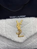 Saint Laurent Small Loulou Boucle Bag White 23Cm - Image 3