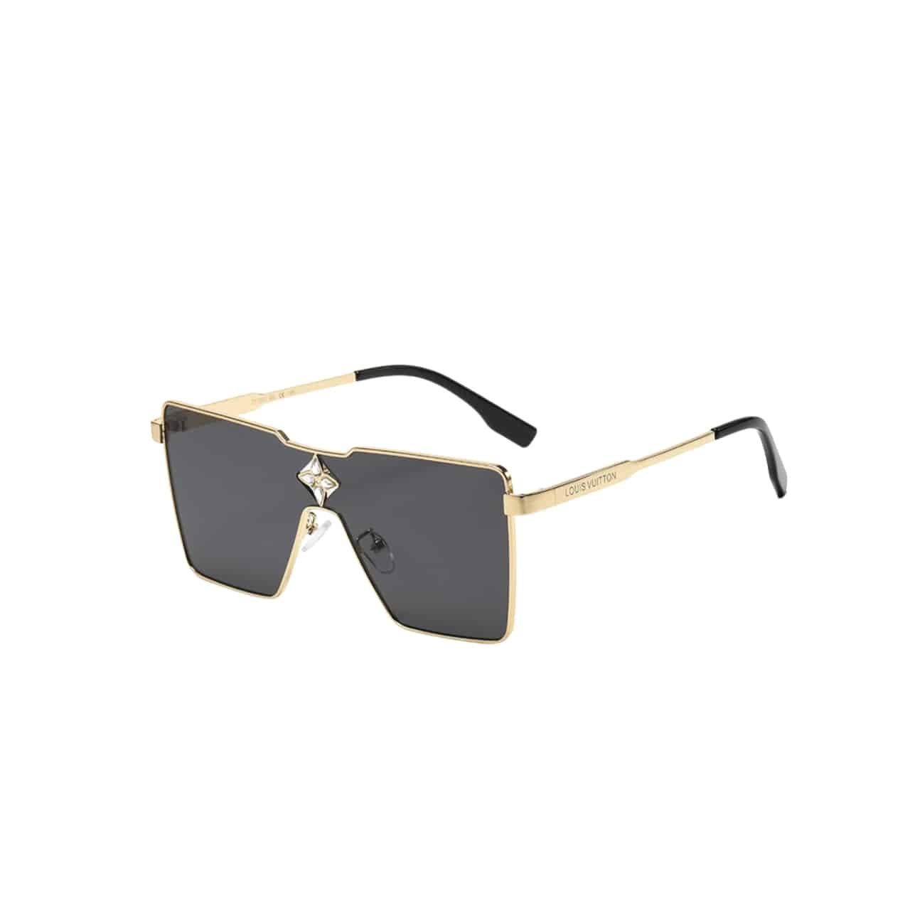 xr:d:DAF6MoGXHTU:1231,j:1781595044898620577,t:24031201 Louis Vuitton Cyclone Metal Sunglasses Gold Hardware Black Z1700U - Image 1