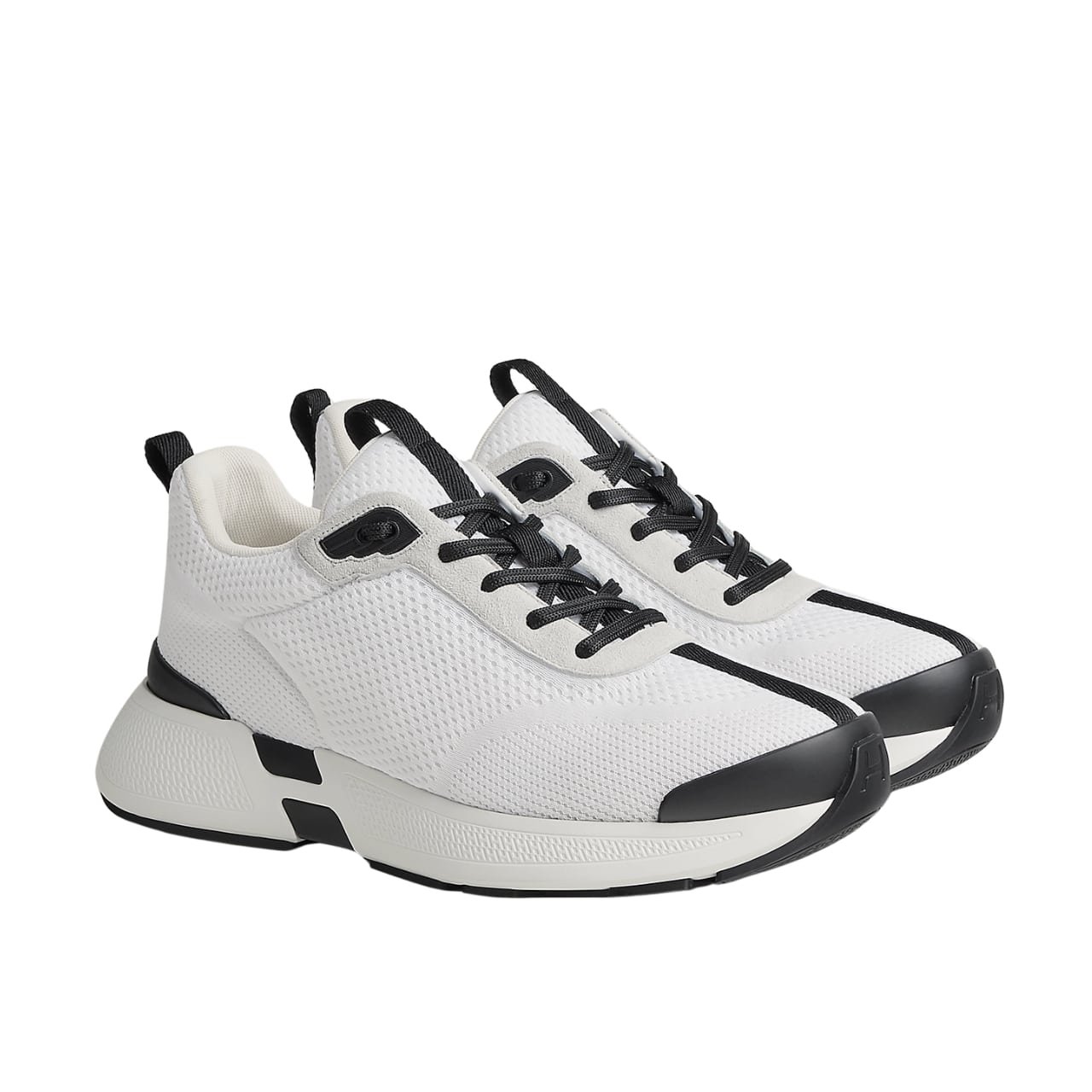TBB-9-2-1 Hermes Heros Sneaker Black White H232985Zh90400 - Image 1