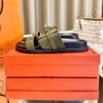 Hermes Jackson Sandal Tundra Green H242948Zh1R420 - Image 6