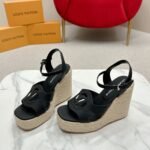 Louis Vuitton Lv Isola Wedge Sandal Noir 1Aci88 - Image 3