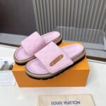 Louis Vuitton Pool Pillow Flat Comfort Mule Rose 1Aguzd - Image 2