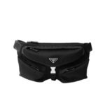 Prada Re Nylon And Leather Shoulder Bag Black 28Cm 2Vh175 2Dw3 F0002 V Ooo