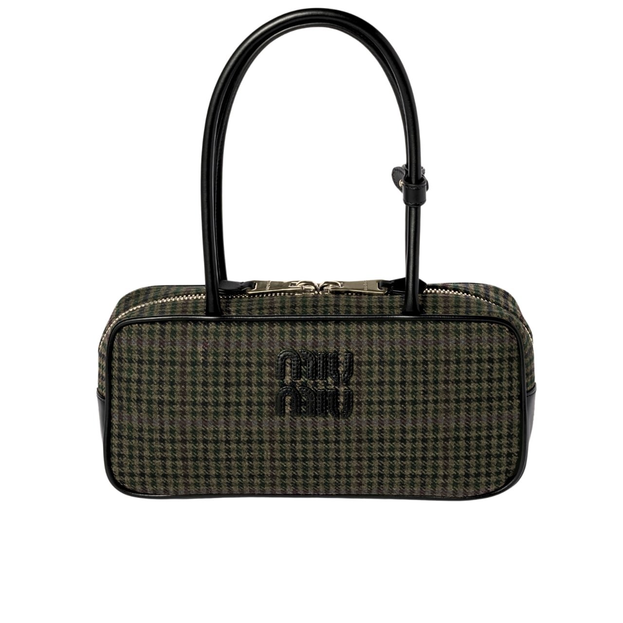 TBNB-1-32-1 Miu Miu Beau Top Handle Tratan Bag Green 28Cm 5Bb173 2Du5 F0466 V Owh - Image 1