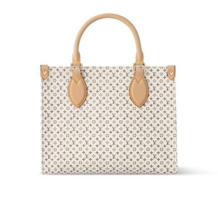 Louis Vuitton Onthego PM Azure Blue And Sand 25Cm M15138