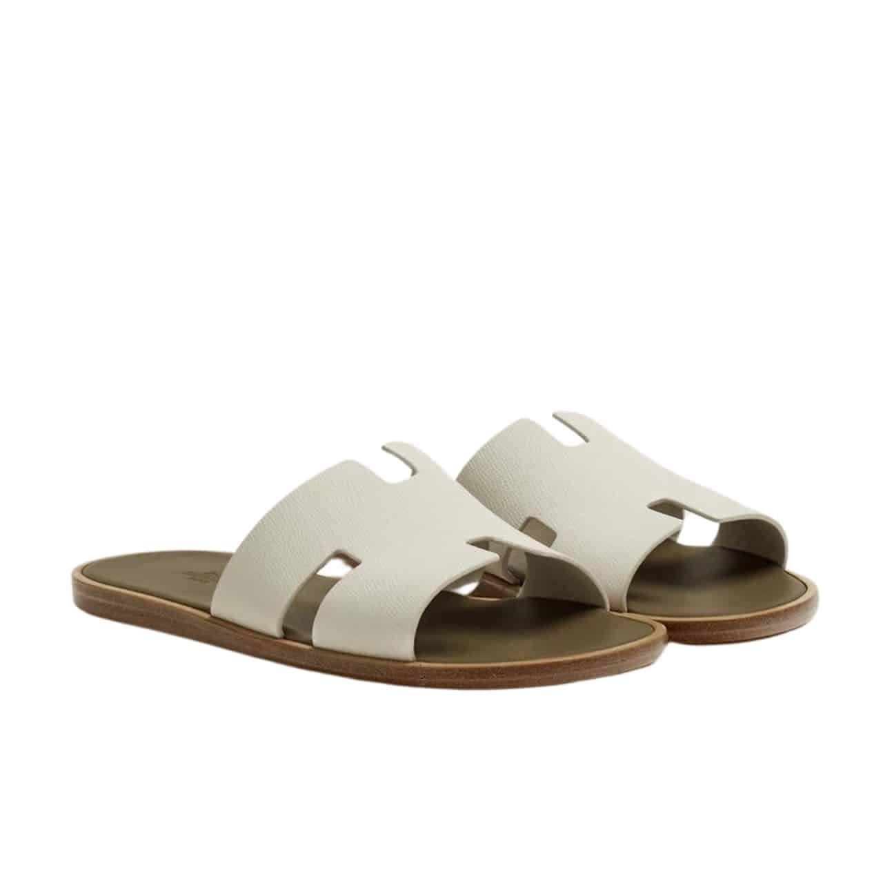 TBNB-11-9 Hermes Izmir Sandal Beige Glaise - Image 1