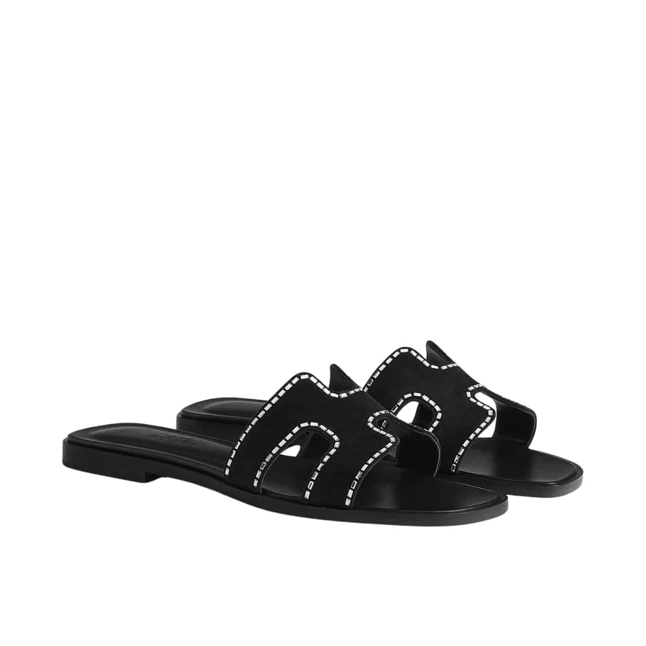 TBNB-17 Hermes Oran Sandal Noir H232161Zv02350 - Image 1