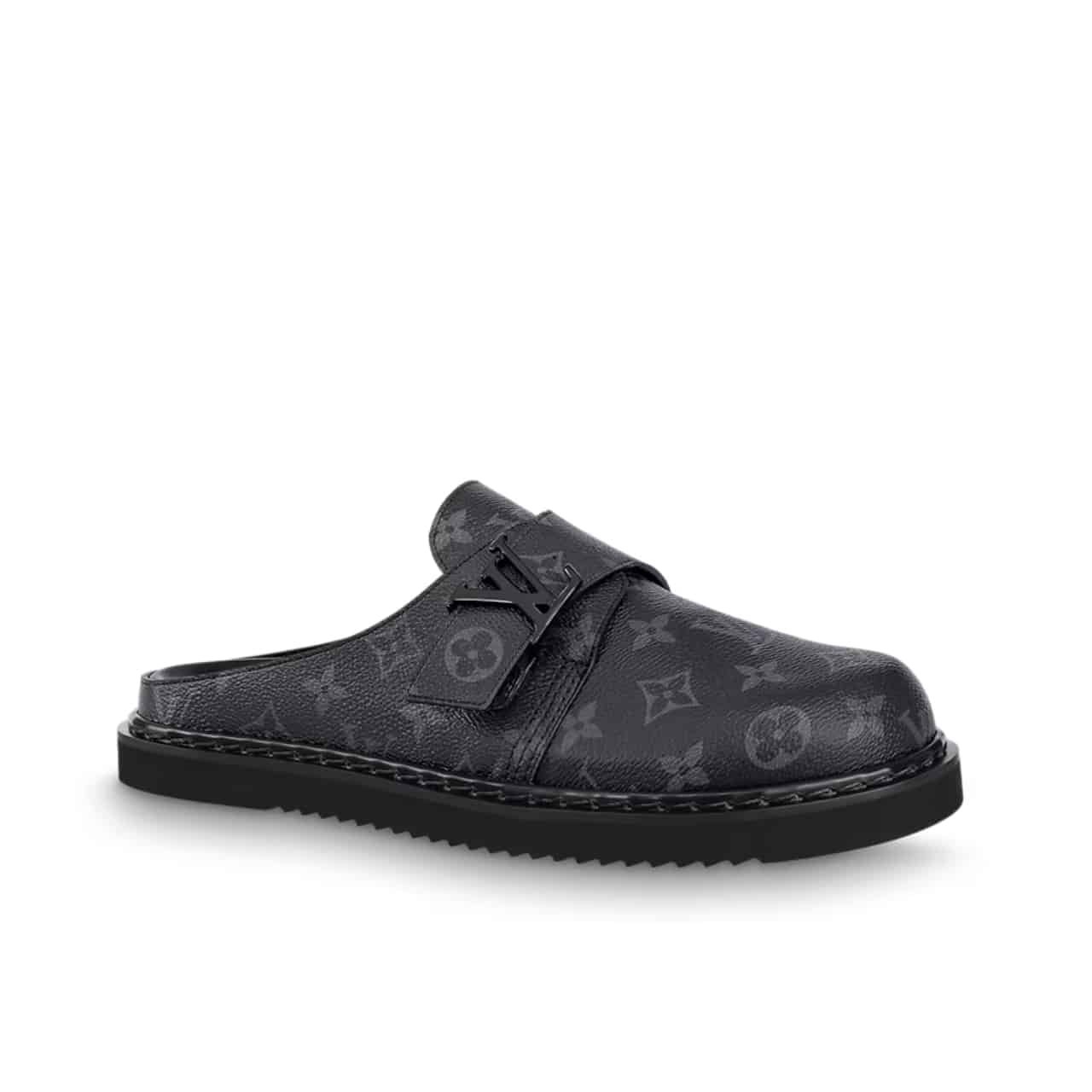 TBNB-2-22 Louis Vuitton Lv Easy Mule Monogram Eclipse 1A8Wir - Image 1
