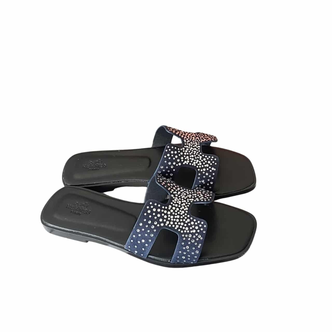 TBNB-24-2 Hermes Oran Sandal Crystle Blue - Image 1
