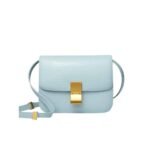 Celine Small Classic Bag In Lizard Lighthaze Blue 18Cm