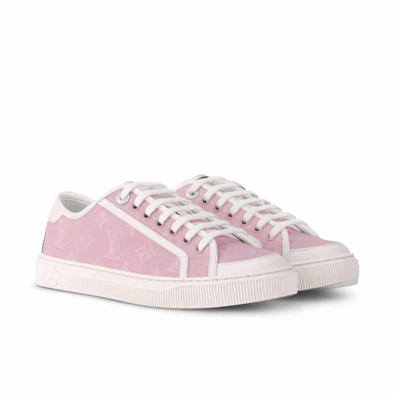 TBNB-3-2 Louis Vuitton Lv Lagoon Sneaker Denim Rose 1Agyfo - Image 1
