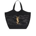 Saint Laurent Icare In Raffia Black 45Cm 772191Gaafm1000