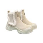 Louis Vuitton Ruby Flat Boots Suede Calfskin And Shearling Beige 1Agwgb