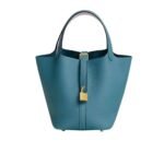 Hermes Picotin Lock 18 Bag Blue With Gold 18Cm
