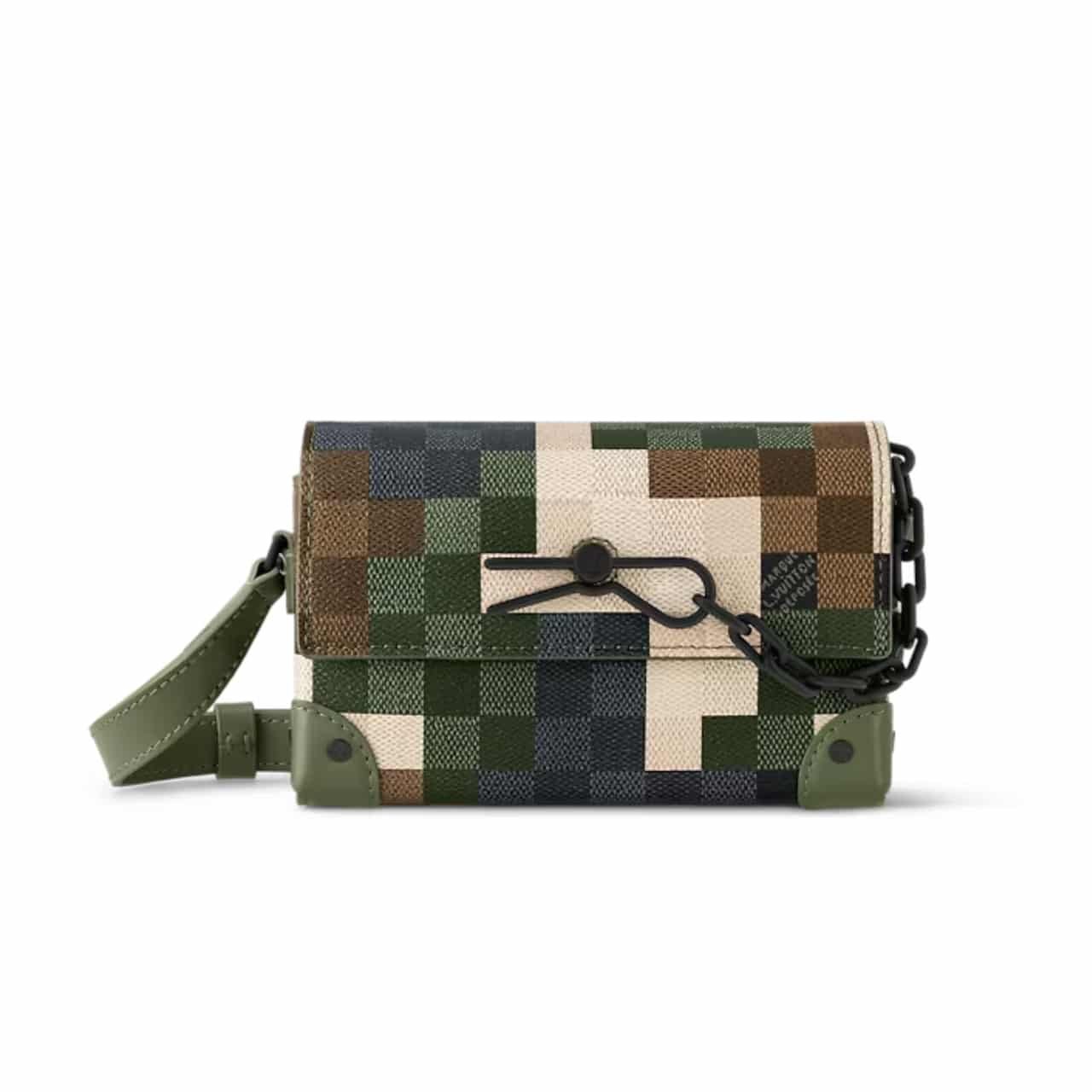 xr:d:DAF6MoGXHTU:923,j:498067915310578443,t:24022901 Louis Vuitton Steamer Wearable Wallet Damier Green 17Cm M83172 - Image 1