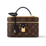 Louis Vuitton Vanity Chain Pouch Monogram Reverse Canvas Brown 19Cm M47125