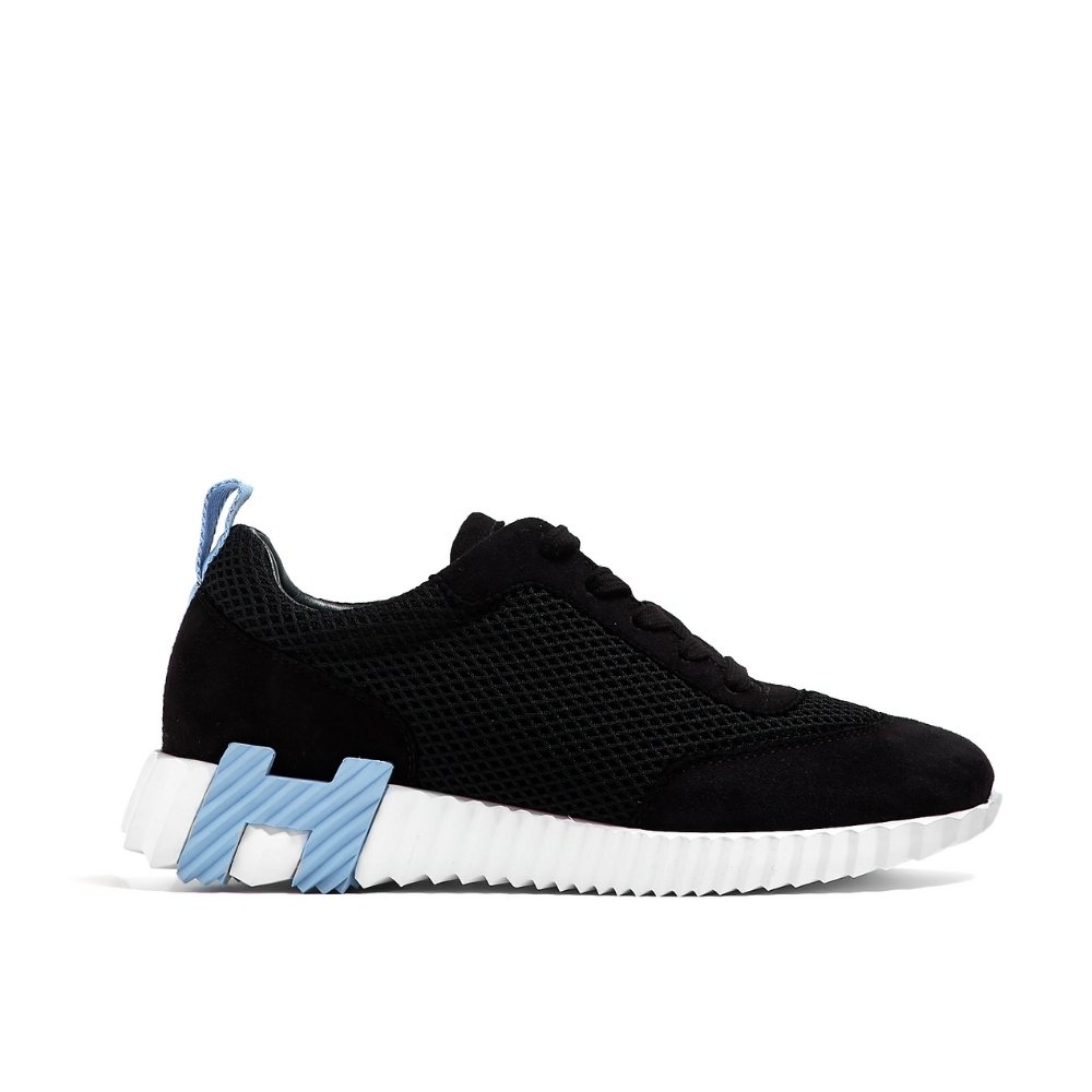 Thumbnail-1-2-10 Hermes Bouncing Sneaker Black And Blue H232173Z 03355 - Image 1