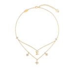 Louis Vuitton Lv Floragram Necklace Gold M00981