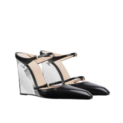Gucci Women’s Wedge Mule Black 827856 Clg00 1000