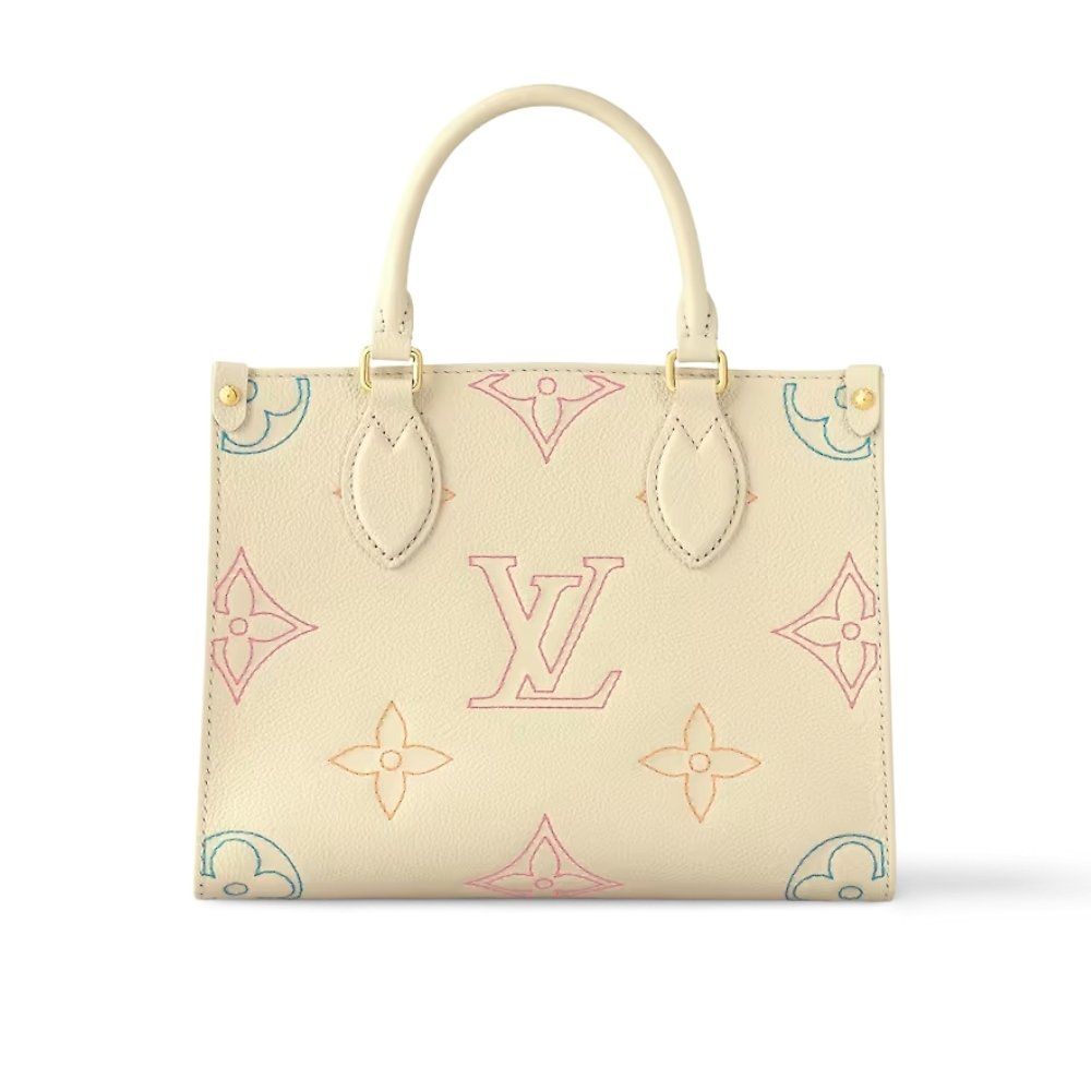 Thumbnail-12-1-2 Louis Vuitton Onthego PM Monogram Pattern Beige 25Cm M46629 - Image 1