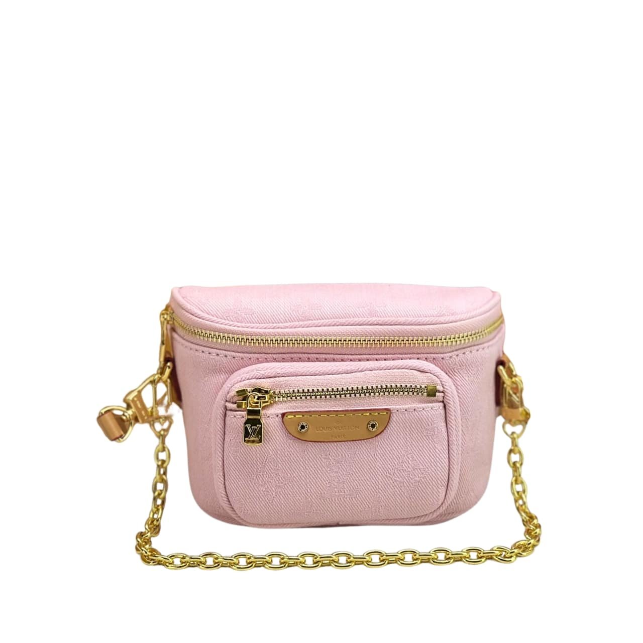 Thumbnail-12-3-5 Louis Vuitton Mini Bumbag Washed Pink 17Cm - Image 1