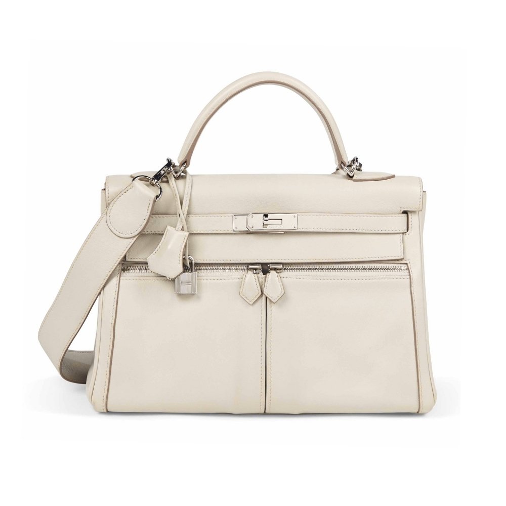 Thumbnail-13-4-5 Hermes Swift Kelly Lakis 35 Beige 25Cm - Image 1