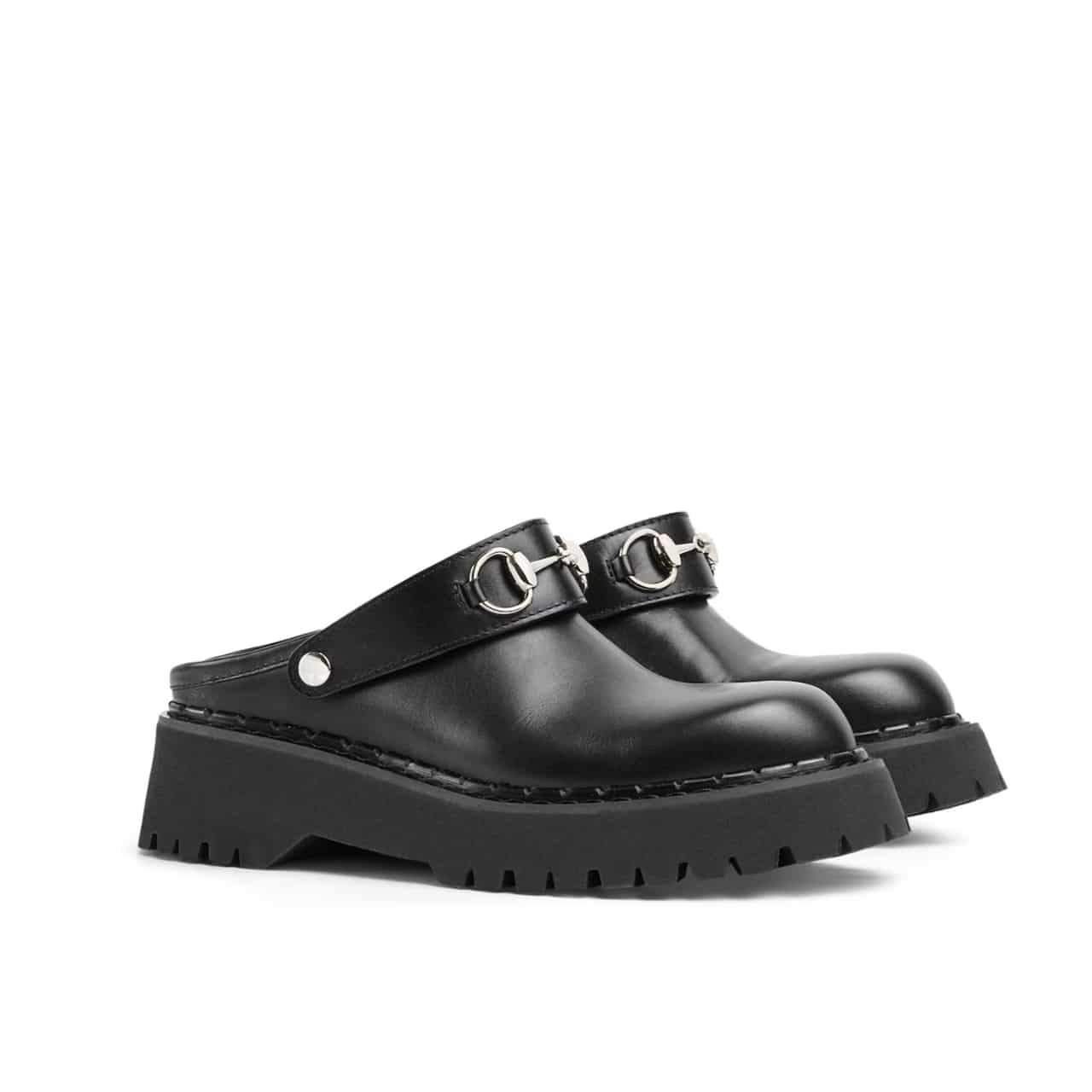 Thumbnail-14-3-2 Gucci Women Mule With Horsebit Black Leather 835829 Aadcw 1000 - Image 1
